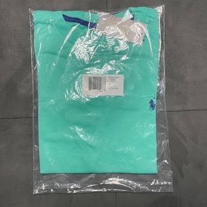 Youth large teal polo t shirt brand new with tags